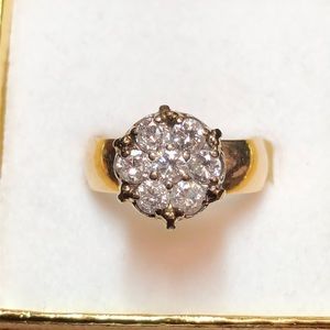 Genuine 14k genuine diamond ring
